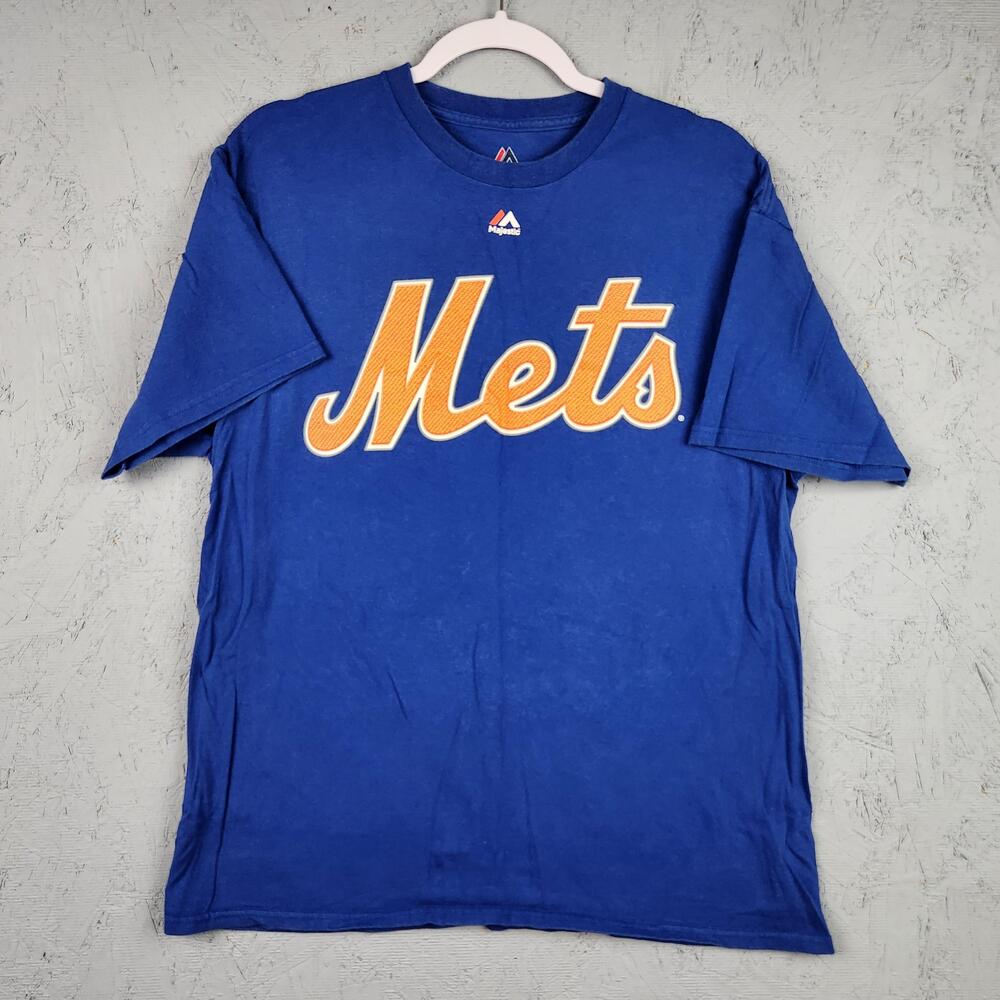New York Mets Shirt Mens Large Blue MLB Baseball Jacob deGrom 48 Graphic Tee